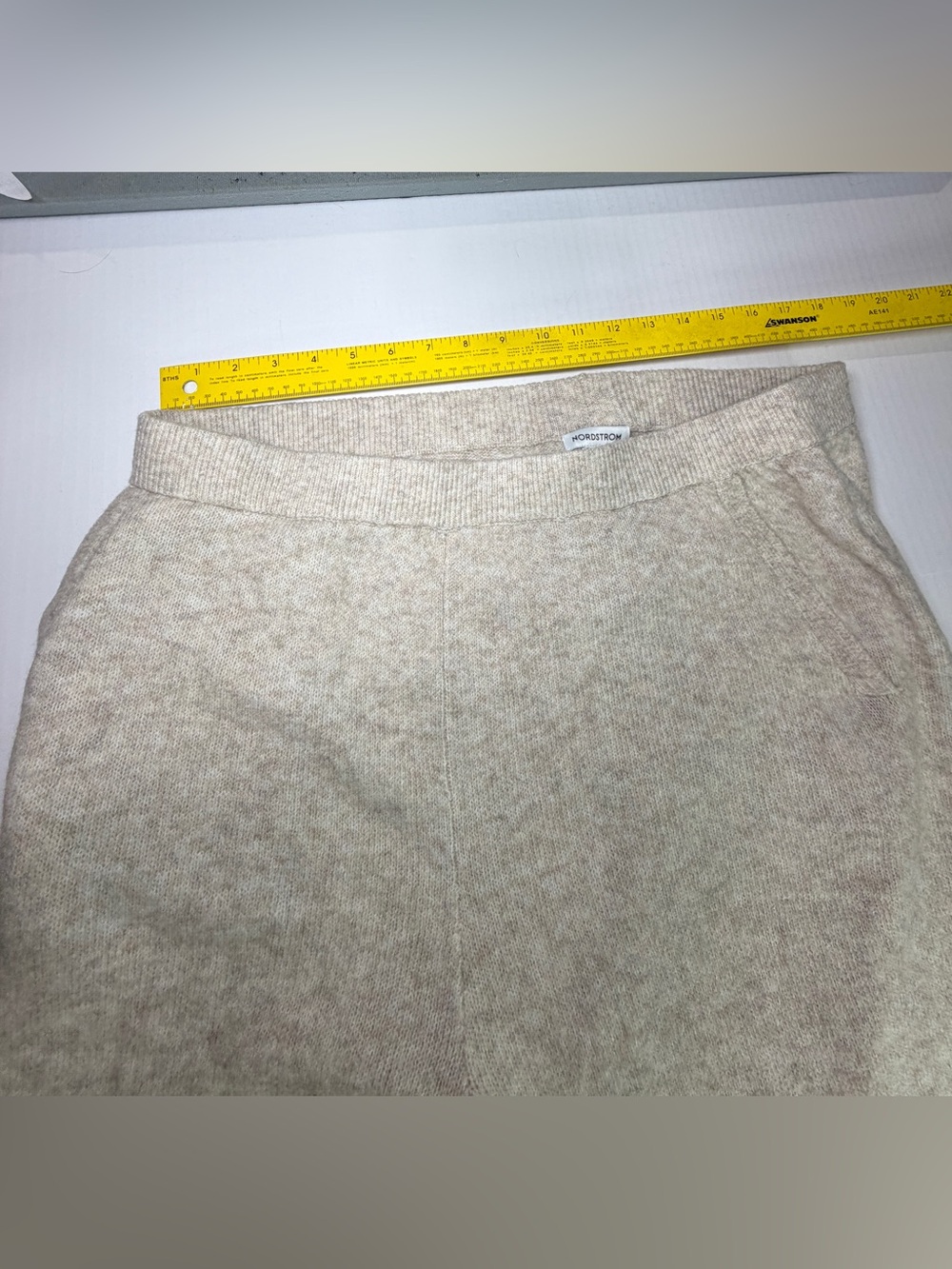 NWT Nordstrom Lounge Set XL Beige Heather 2 Piece Hoodie Pants - Picture 10 of 14
